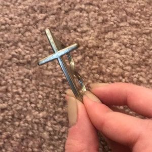 Nasty Gal Jewelry - FREE IF BUNDLED: Cross Two Finger Ring Nasty Gal Jewelry - FREE IF BUNDLED: Cross Two Finger Ring